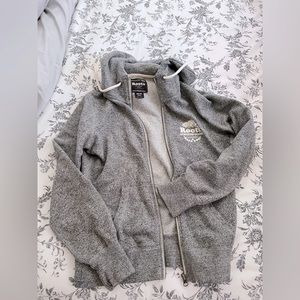 Extra small salt and pepper roots zip up hoodie
